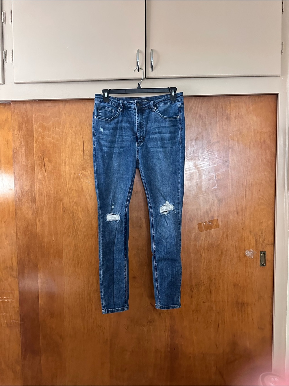 Judy Blue Medium Blue Distressed Skinny Jeans